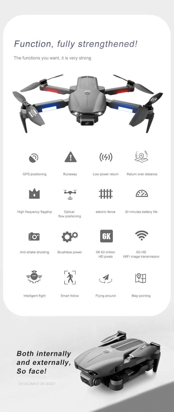 4K HD Drone with 5G HD Video, 25-Minute Flight Time, Smart Obstacle Avoidance, Long-Range Control - Image 4