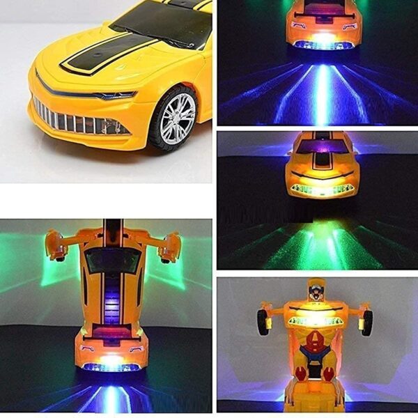 Plastic Battery Operated Converting Car to Robot, Robot to Car Automatically, Robot Toy - Image 3