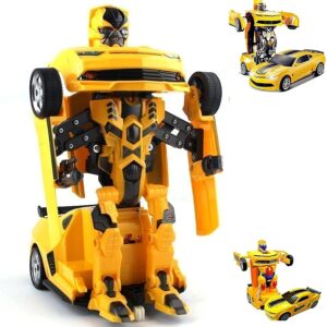Plastic Battery Operated Converting Car to Robot, Robot to Car Automatically, Robot Toy