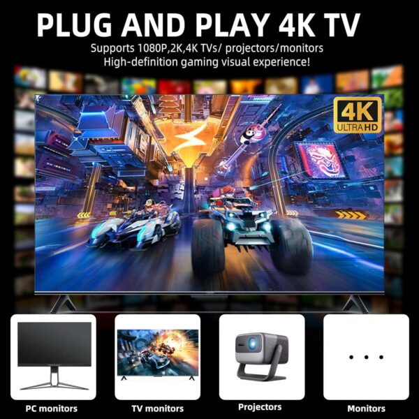 Retro Game Console Stick, Nostalgia Gaming Stick with 4K HDMI, Over 20,000 Games - Image 4
