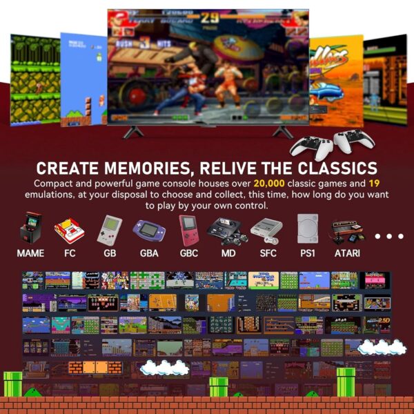 Retro Game Console Stick, Nostalgia Gaming Stick with 4K HDMI, Over 20,000 Games - Image 7